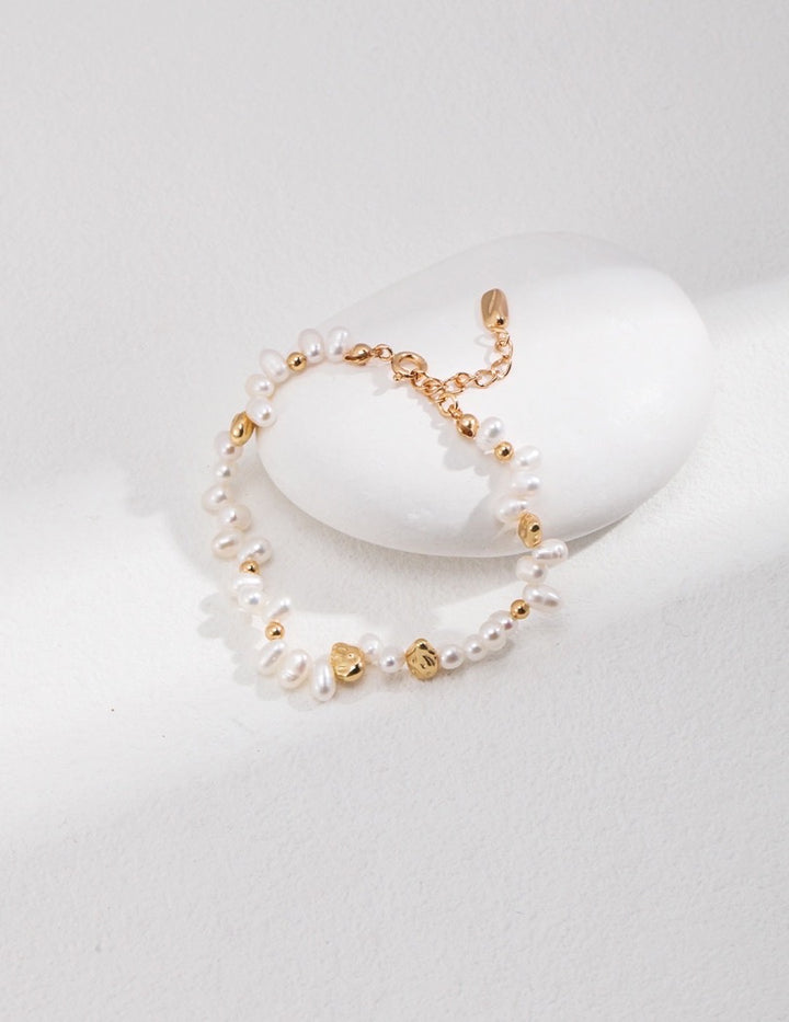 Natural Irregular Pearl Bracelet and Necklace 